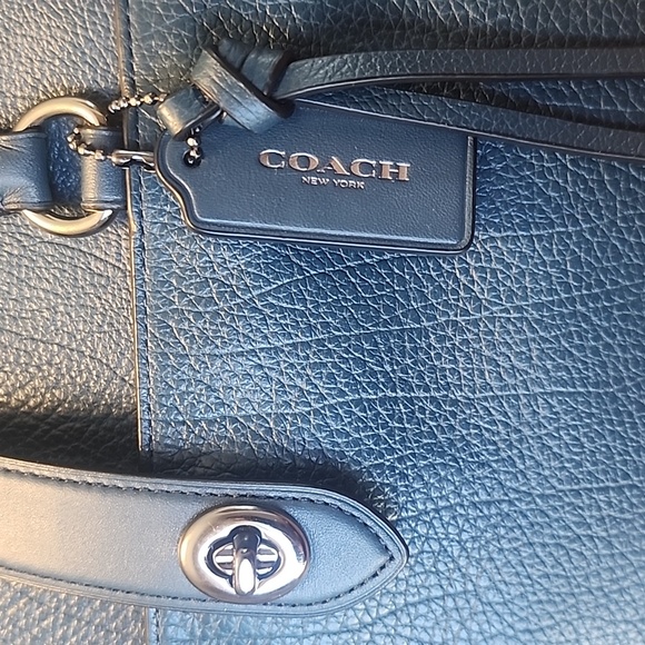 Coach Mercer 30 Leather and Suede satchel with whiplash details - Picture 10 of 16